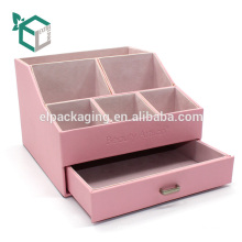 Caja de presentación de cartón de terciopelo rígido rosa personalizado